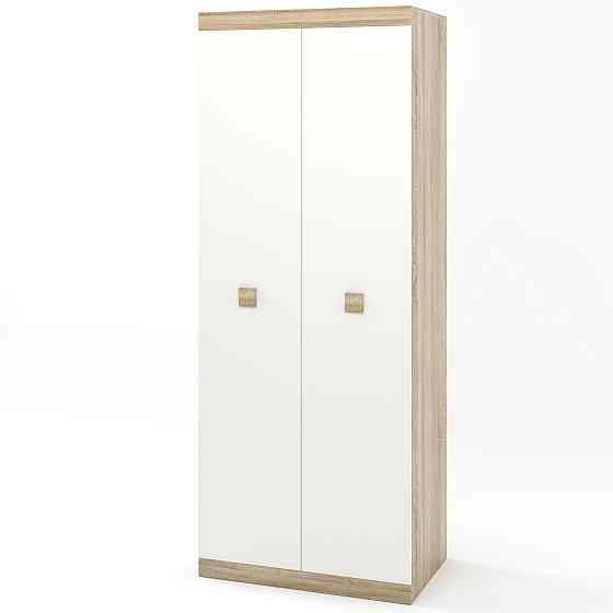 Шкаф распашной 2-х дверный Эверест Соната-800 дуб сонома + белый (DTM-2298) Днепр