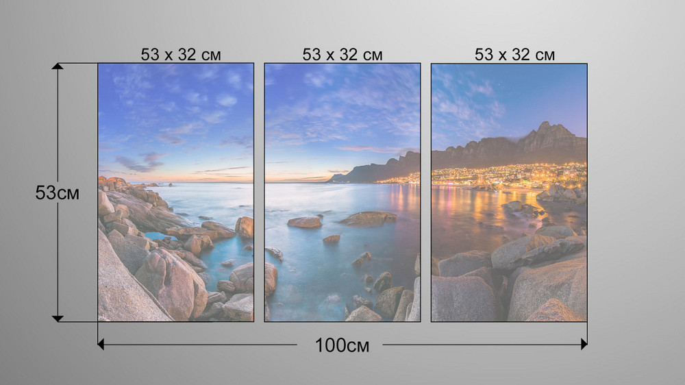 Модульна картина Місто Море Art-13_3А Київ - фото 3