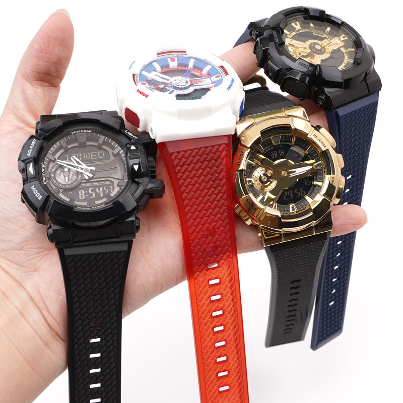 Ремінець для Casio G-Shock GA-100/110 Red SI SBR Київ - фото 8