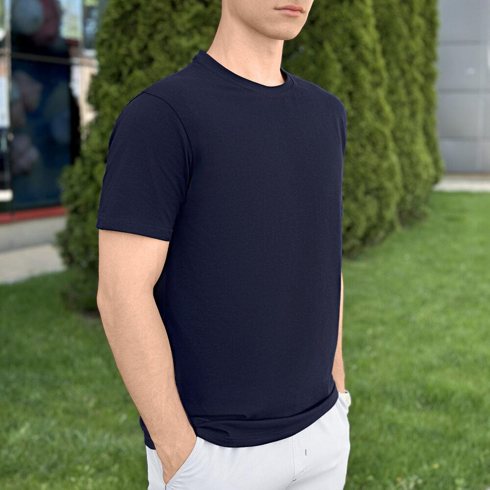 Чоловіча футболка темно-синя Pobedov Peremoga Київ - фото 6