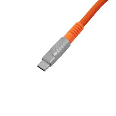Дата кабель USB-C + USB A to USB-C 1.0m Double-Sleeved Geek orange Keychron (CAB22_KEYCHRON) Вінниця