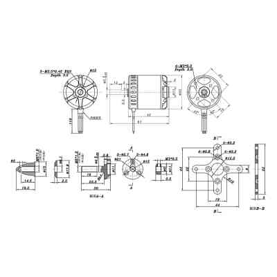 Двигун для дрона SunnySky X2820 V3 KV570 motor white+blue shell individual package (X2820-570KV) Вінниця