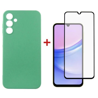 Чехол для мобильного телефона Dengos Kit for Samsung Galaxy A25 5G case + glass (Mint) (DG-KM-60) Винница - изображение 1