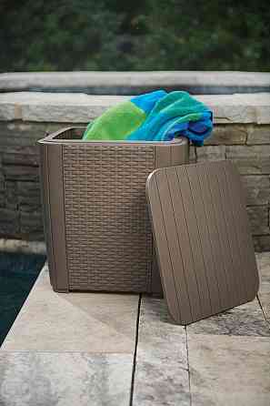 Стіл-скриня пластикова Keter Luzon Flat, бежевий Київ