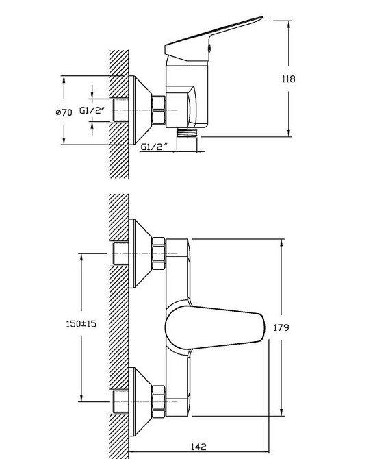 Змішувач для душа Haiba NIKAS 003   ( HB0869 ) 29705 Харків - фото 2