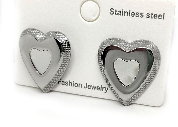 Серьги женские молодежные Сердце Киев - изображение 1