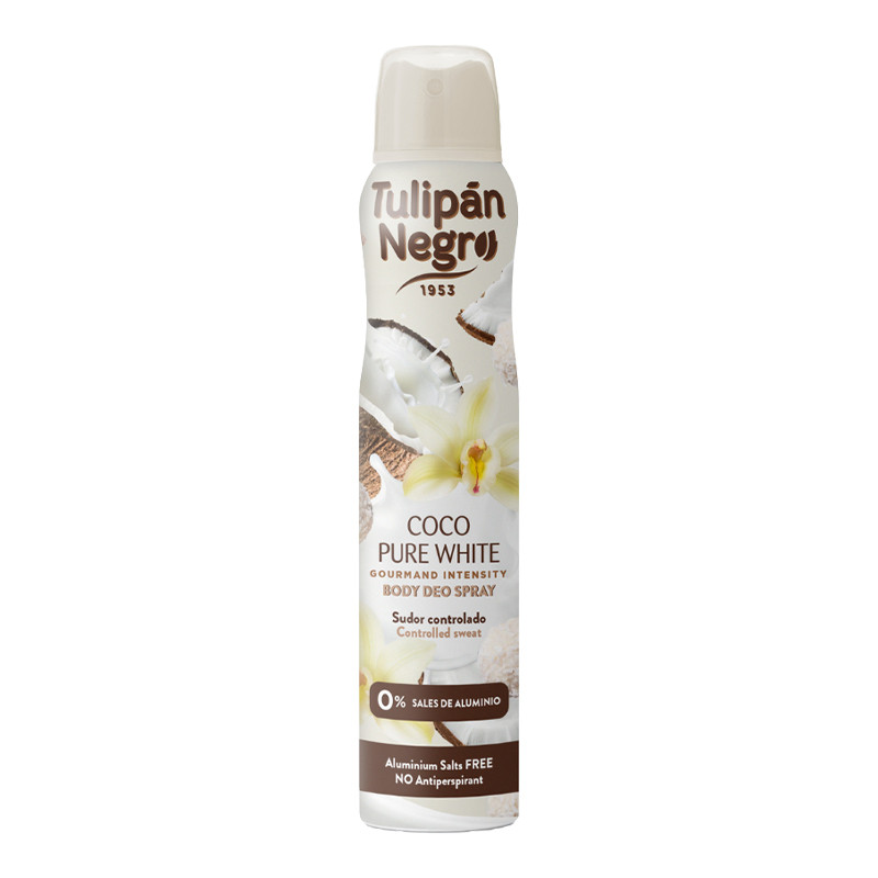 Дезодорант спрей Нежный кокос Pure White Coconut Body Deo Spray Tulipan Negro 200 мл Киев - изображение 1