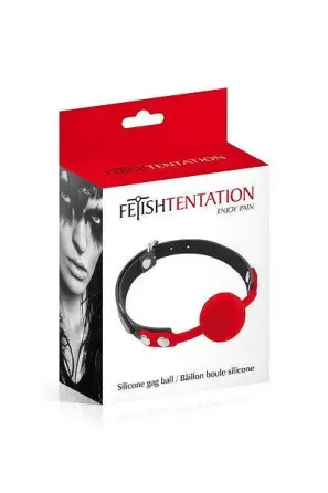 Класичний кляп з силіконовою кулькою Fetish Tentation Silicone Gag Ball Львів