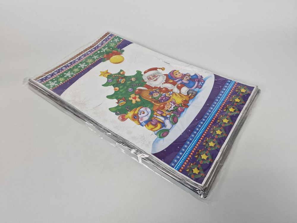 Пакети фольговані новорічні для цукерок (30*50) No6 Новорічний хоровод (100 шт.) Харків - фото 2