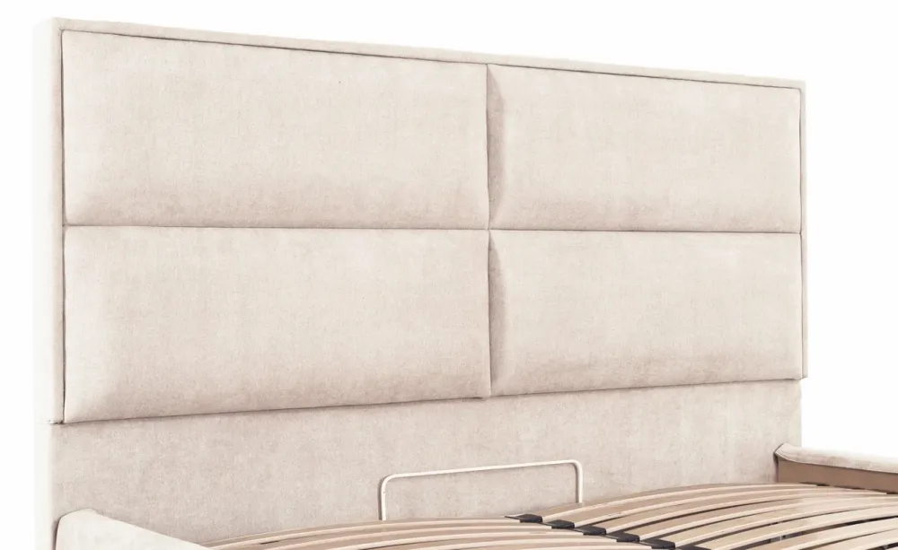 Кровать Sheffield Comfort 120 х 200 см Мисти Milk С подъемным механизмом и нишей для белья Бежевый Днепр - изображение 6