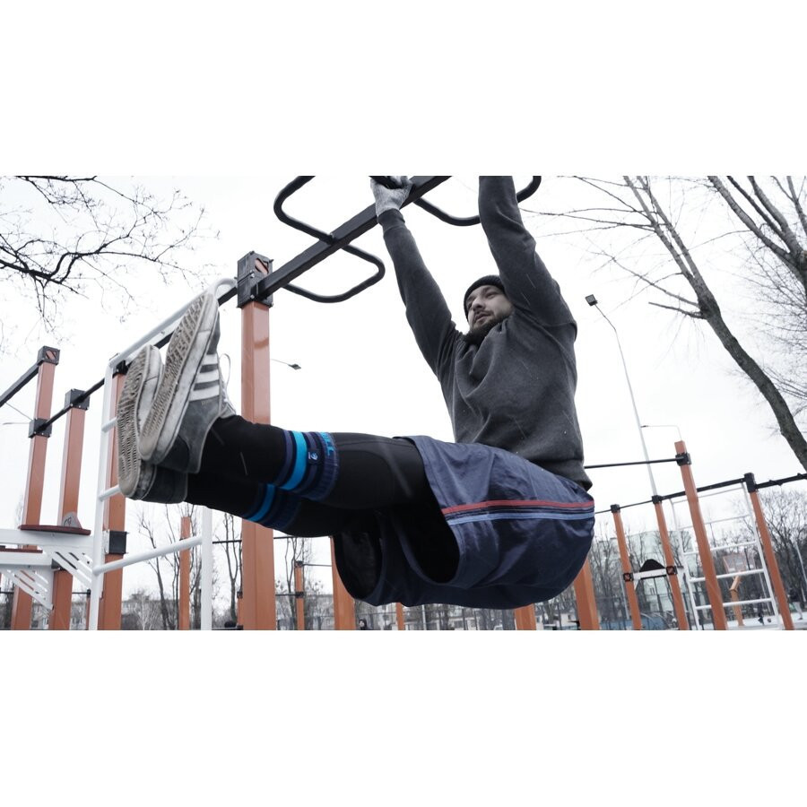 Носки водонепроницаемые Dexshell Ultra Dri Sports, р-р XL, с голубой полосой Ровно - изображение 2