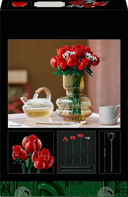 Конструктор Botanicals Букет роз, 822 деталей, в стиле lego лего Запорожье - изображение 3