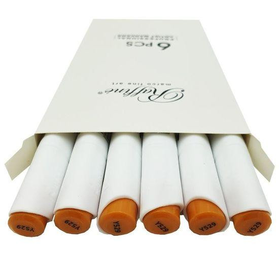 Скетч-маркер двосторонній "Marco" Raffine Deep Yellow Ochre (Y529) 7800-6CB, шт Київ - фото 1