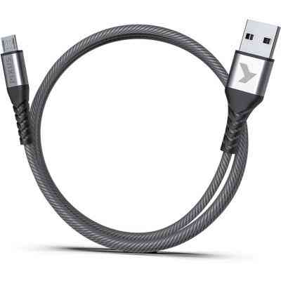 Дата кабель USB 2.0 AM to Micro 5P 1.0m Flex Gray Pixus (4897058531145) Вінниця
