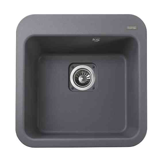 Гранітна мийка Globus Lux BARBORA сірий металік 510х510мм-А0003 Київ