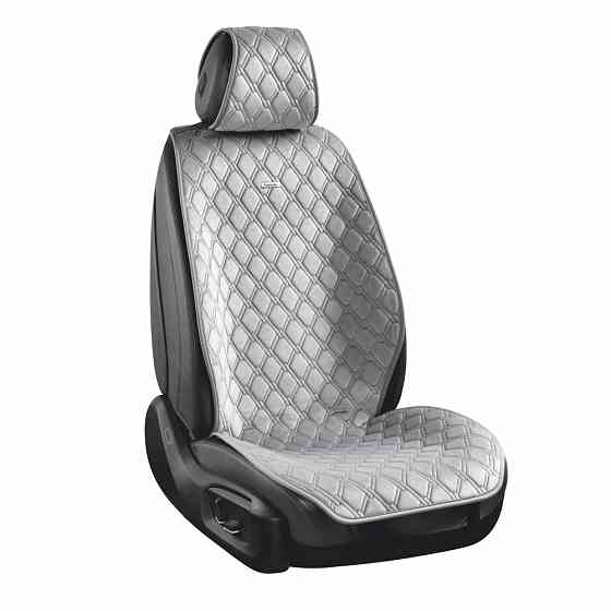 Преміум накидки для передніх сидінь CarLife Turbo, grey 2шт Львів