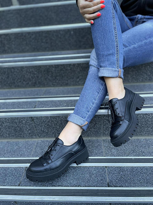 Olli Туфлі жіночі OLLI T-306-Астра чорні (весна-осінь, шкіра натуральна) (4772) Коломия - фото 8