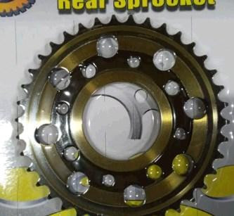 Звезда трансмиссии (задняя) мопед Дельта 428-38T JH 125 SFR Polish GoldBlack Мукачево - изображение 1