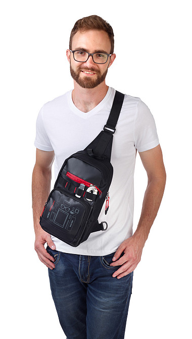 Рюкзак городской Troika Cross Bag 5л через плечо Черный Киев - изображение 2