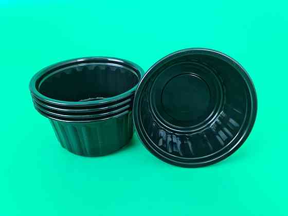 Супник черный ребристий D-115 (350 гр) Андрекс (50 шт) Харьков