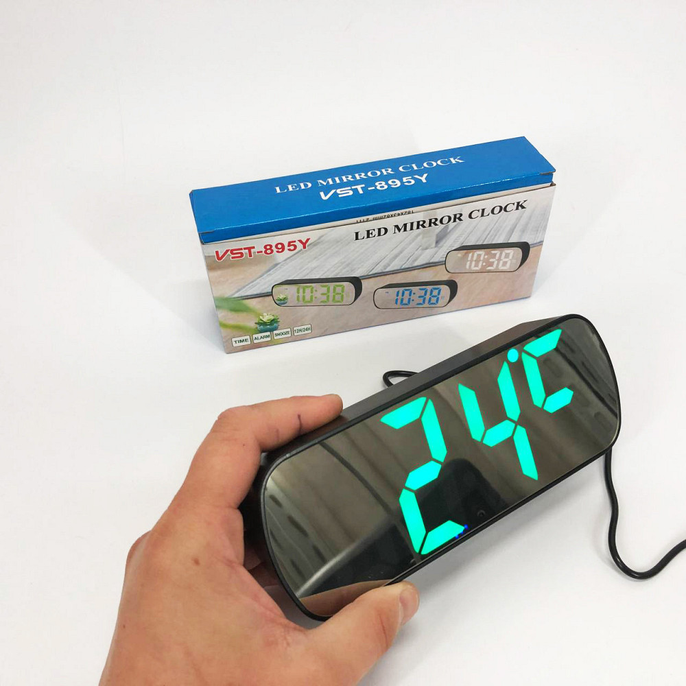 Настольные электронные часы с подсветкой VST-895Y-4, Настольные часы SE-410 с подсветкой Киев - изображение 7