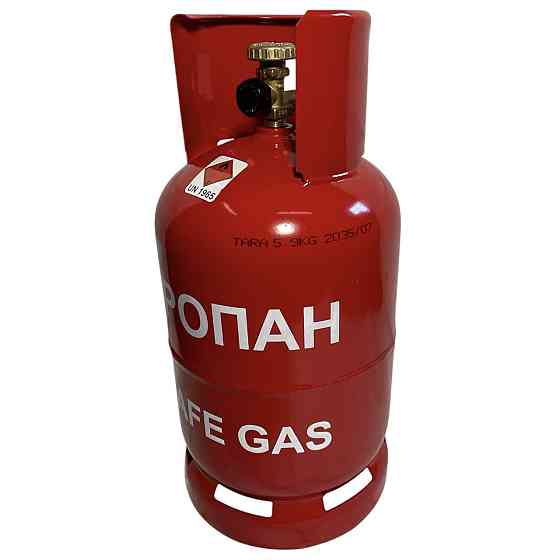 Металлический баллон газовый пропановый 12 литров с предохранительным клапаном SAFEGAS Киев