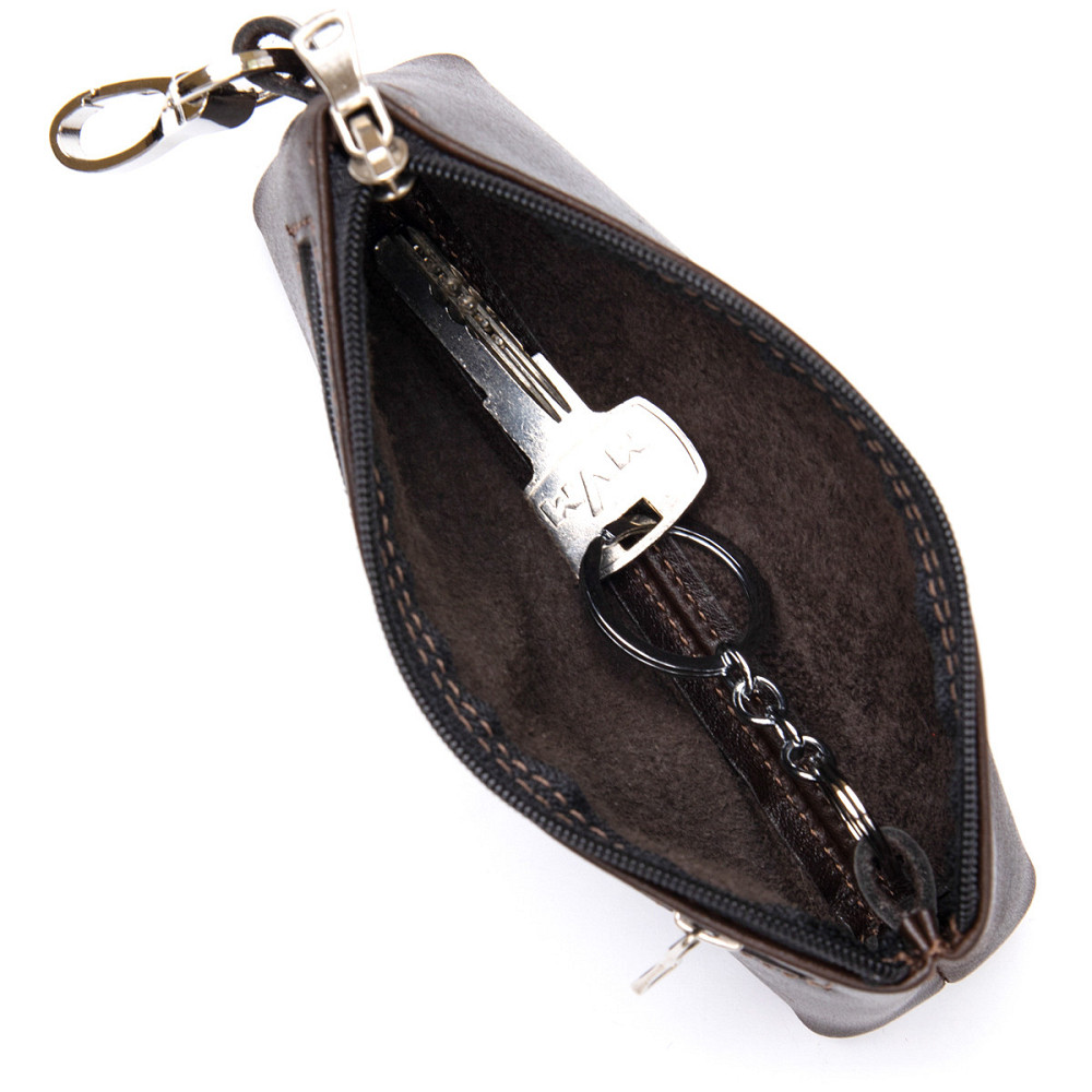 Шкіряна ключниця GRANDE PELLE 11381 Коричневий Київ - фото 6