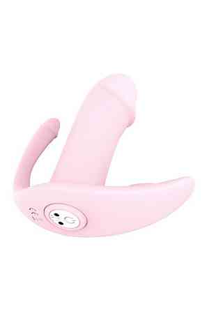 Трехточечный вибростимулятор Dream Тoys Еssentials с пультом управления, розовый Sex Aura Киев