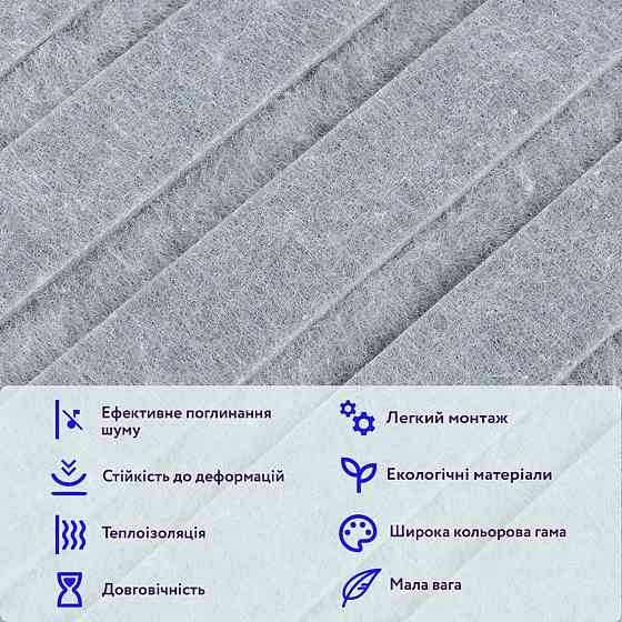 Звукоізоляційна панель Сірий граніт Київ