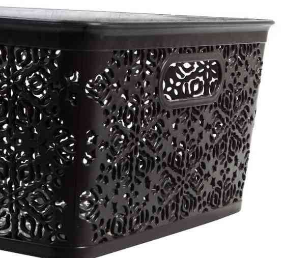 Кошик Violet House 0504 Ажур Dark Grey 14 л (7008673) Киев