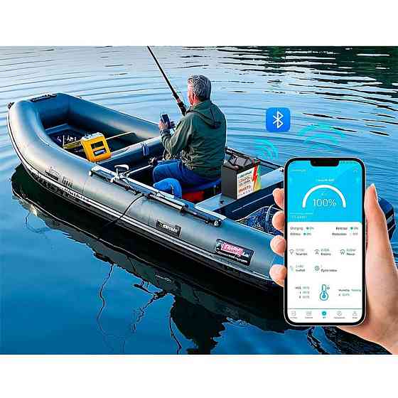 Літій-залізо-фосфатний акумулятор DEE SPAEK LiFePO4 12V 100Ah Bluetooth Mini (1280Wh) (BMS 100A) Київ