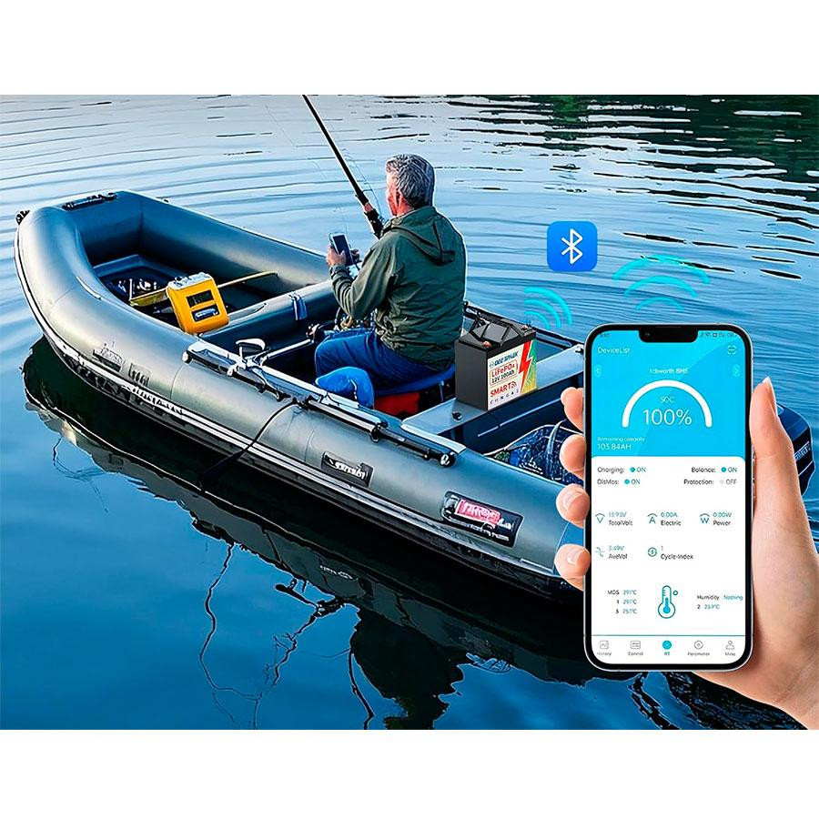 Літій-залізо-фосфатний акумулятор DEE SPAEK LiFePO4 12V 100Ah Bluetooth Mini (1280Wh) (BMS 100A) Київ - фото 5