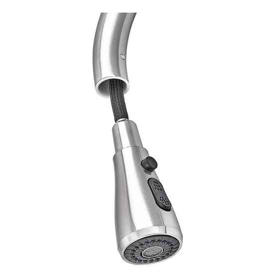 Сучасний кухонний змішувач з висувною лейкою Zerix PUL-014 з міцної нержавіючої сталі SUS304 (ZX5034) Харків