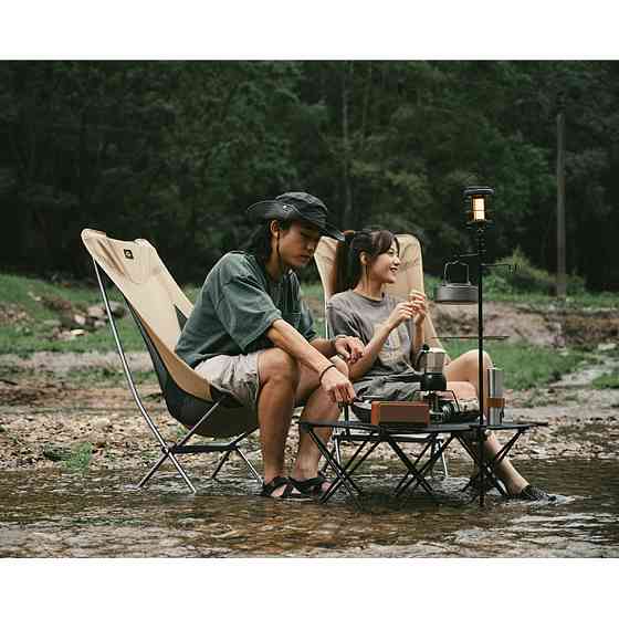 Стул складной Naturehike Stellaluna L04 CNK2450JJ015, размер M, алюминий, черный Киев