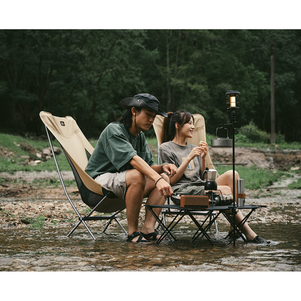 Стул складной Naturehike Stellaluna L04 CNK2450JJ015, размер M, алюминий, черный Киев - изображение 4