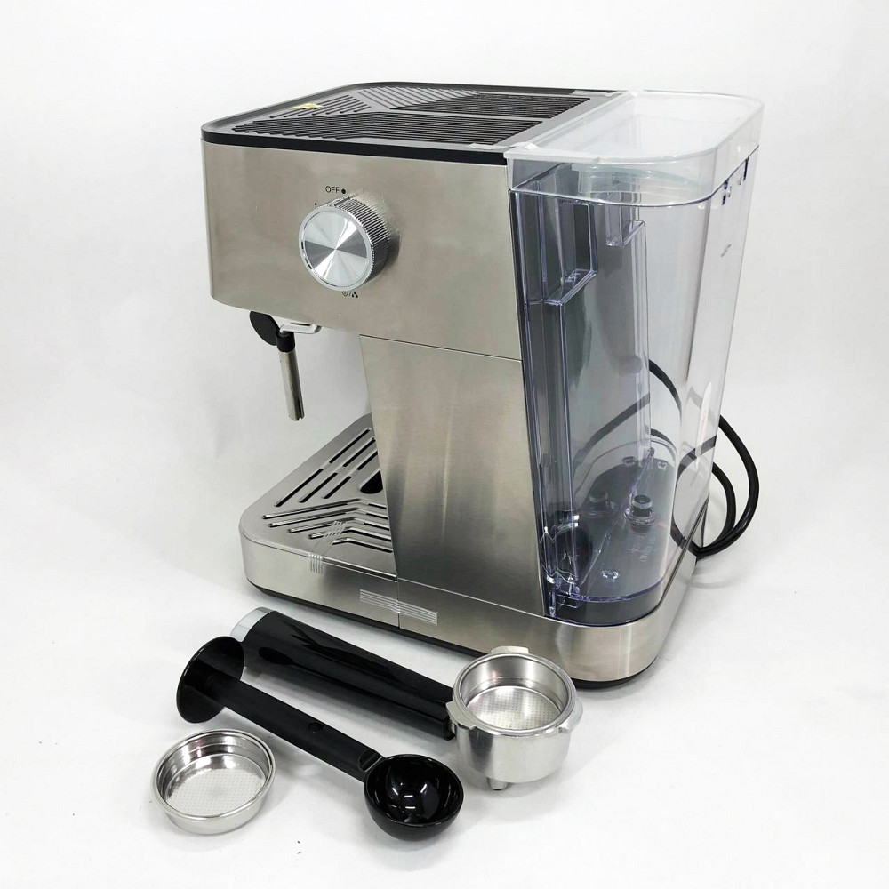 Домашняя кофеварка для приготовления напитков MAGIO MG-453 960 Вт, Кофемашина рожковая с кофемолкой CA-19 Львов - изображение 5