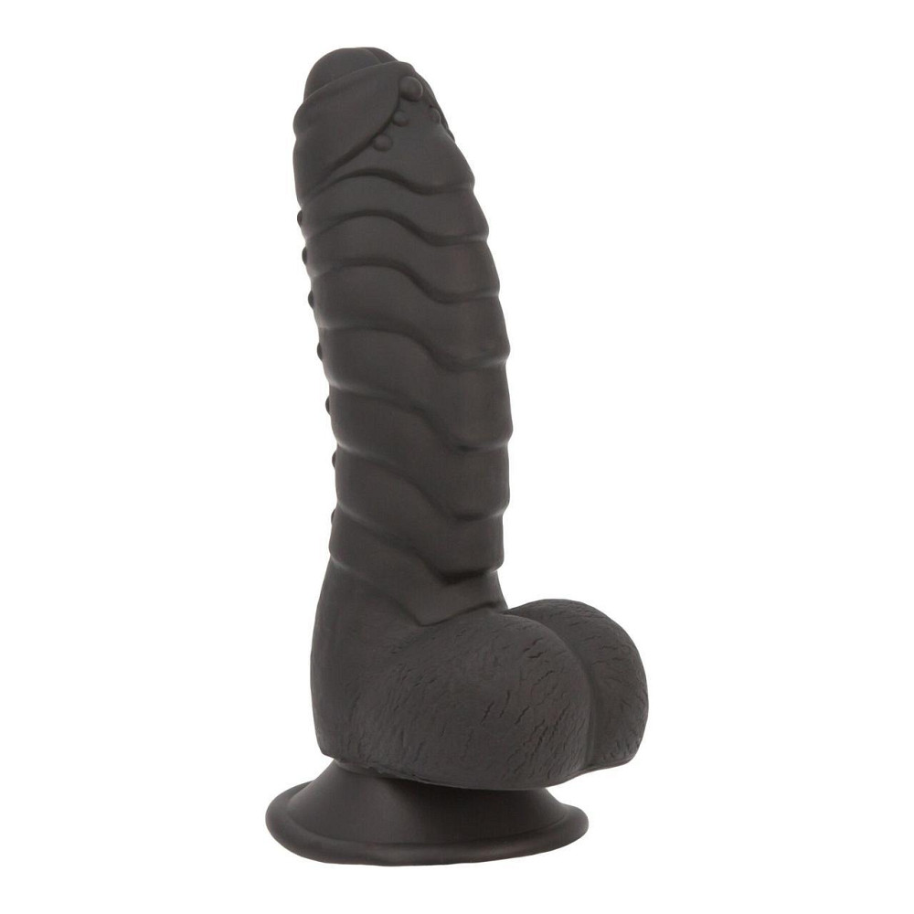 Фалоімітатор ADDICTION Ben 7" Dildo With Balls Black, віброкуля в подарунок Sex Aura Київ - фото 1