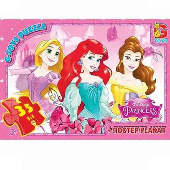 Дитячий пазл "Принцеси дісней" PD90 плакат 35 елементів Вінниця