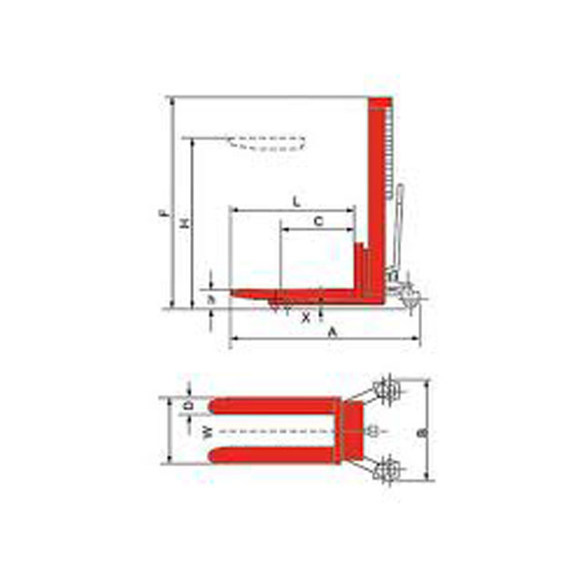 Штабелер ручний гідравлічний 1т TORIN TRE8310 Одеса - фото 2