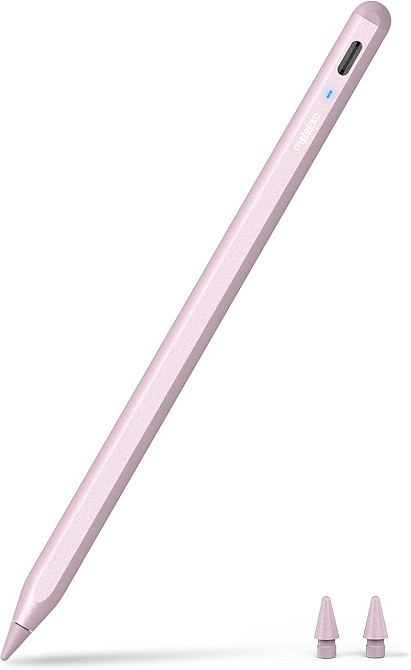 Стилус Metapen A8 для Apple iPad 2018–2026 Palm Rejection Pixel Precision швидке заряджання Рожевий Дніпро - фото 1