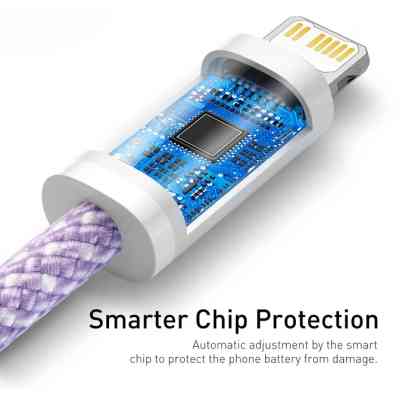 Дата кабель USB-C to Lightning 2.0m 20W purple Baseus (CALD000105) Вінниця