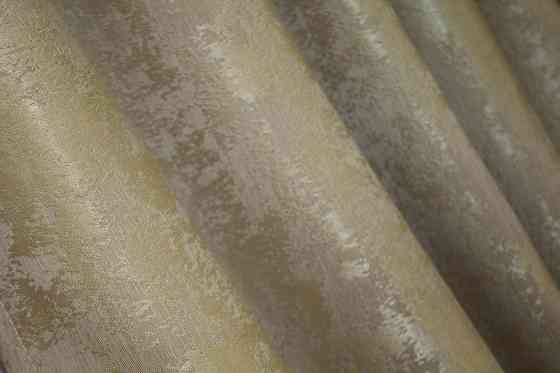 Комплект коротких штор VR-Textil Жаккард Sultan XO № 1284ш Золотистый 130х170 см 2 шт (35-0087) Киев
