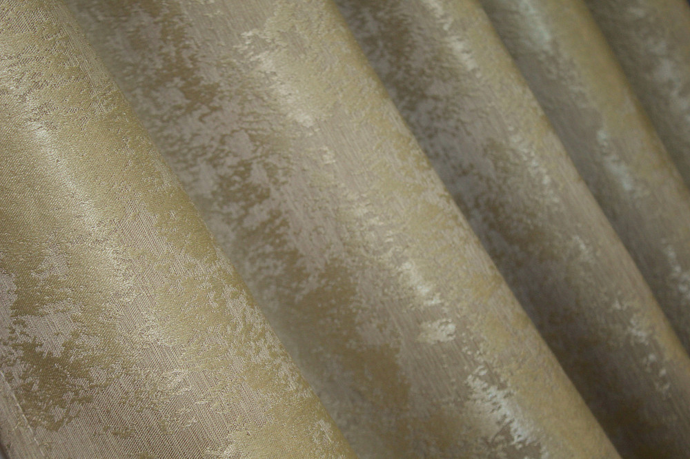 Комплект коротких штор VR-Textil Жаккард Sultan XO № 1284ш Золотистый 130х170 см 2 шт (35-0087) Киев - изображение 5