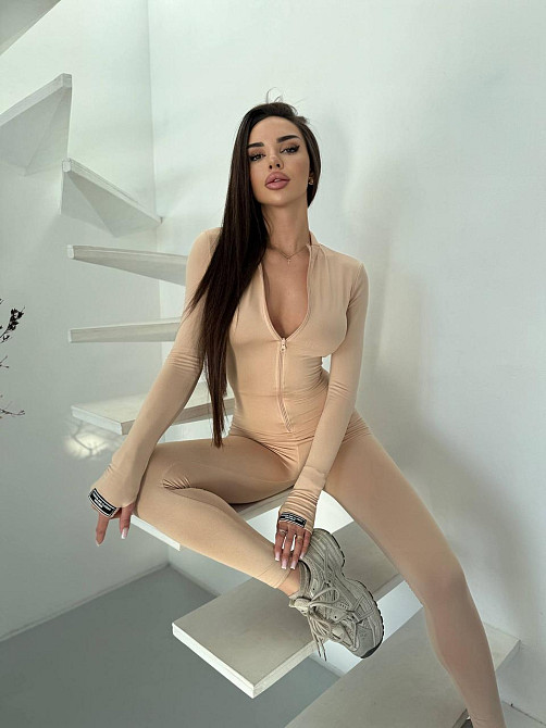 Стильный женский утепленный комбинезон микродайвинг с утеплением. Беж, 42/44 Одесса - изображение 2