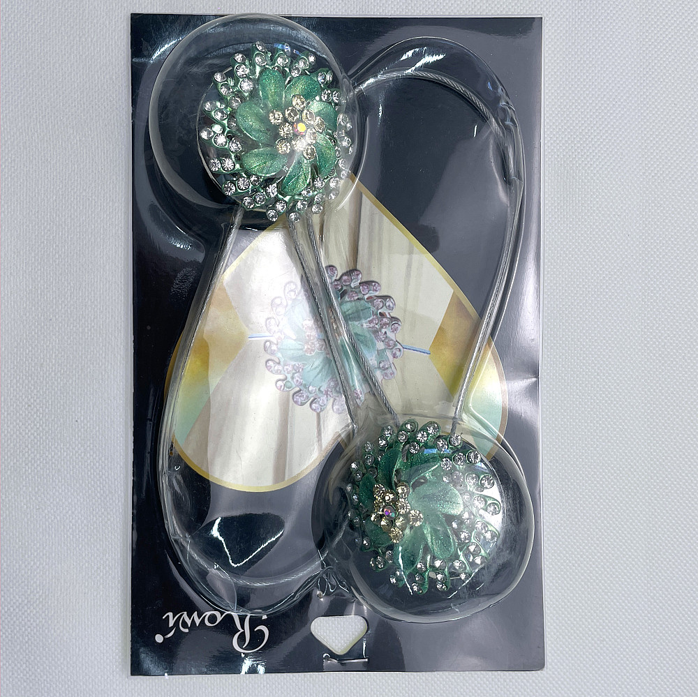 Магніти для штор та гардин "Flowers" набір 2 шт М'ятний (81-223) Київ - фото 8