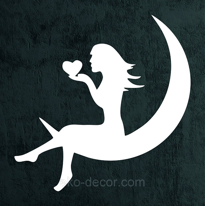 Декоративне настінне 3D Панно «Дівчина на місяць», Декор на стіну з об'ємом Київ - фото 7
