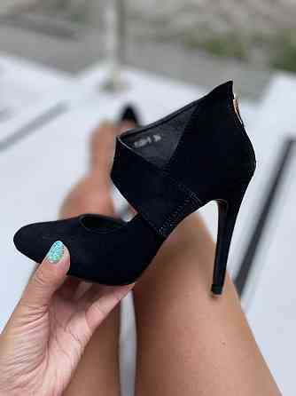 Vices Туфлі жіночі VICES чорні екозамша висота каблука 10 см розміри 36р.40р. (1130-1) Коломыя