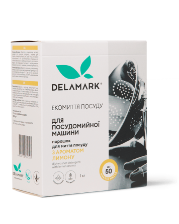 Порошок для посудомийної машини DeLaMark зі смаком лимона 1 кг Вінниця - фото 1