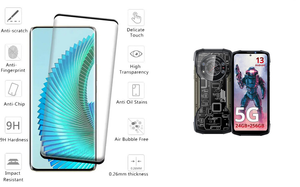 Защитное стекло HyperGlass Pro для Cubot KingKong Star 5G – максимальная чувствительность и защита Киев - изображение 2