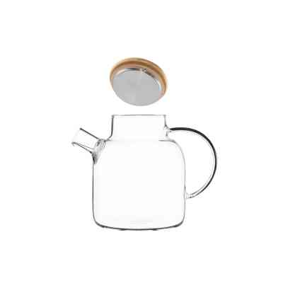 Заварник Ardesto Gemini боросилікатне скло бамбук прозорий 1500мл (AR3015GBM) Винница